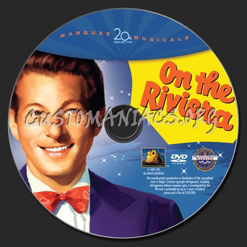 On the Riviera dvd label