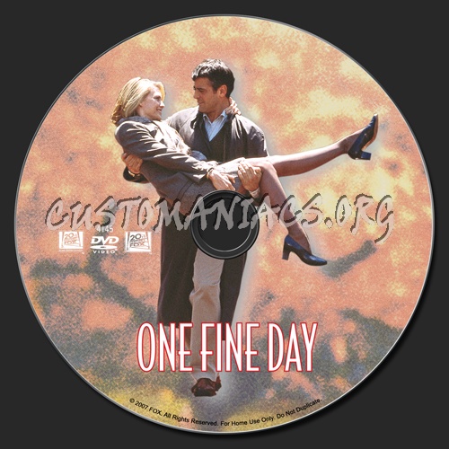 One Fine Day dvd label