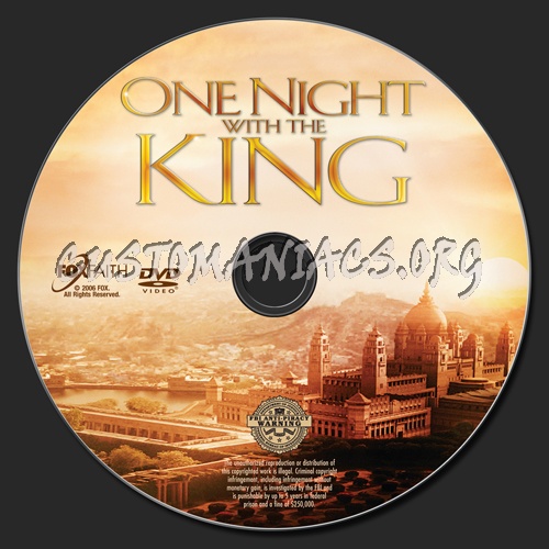 One Night With the King dvd label