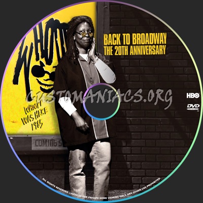 Whoopi Back to Broadway dvd label