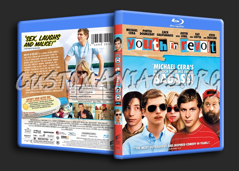 Youth in Revolt blu-ray cover