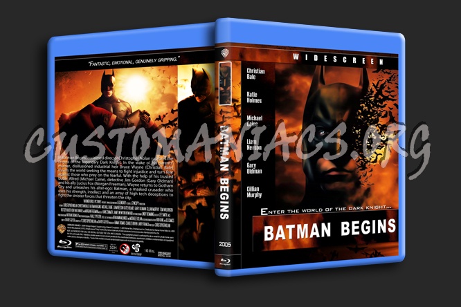 Batman Begins blu-ray cover