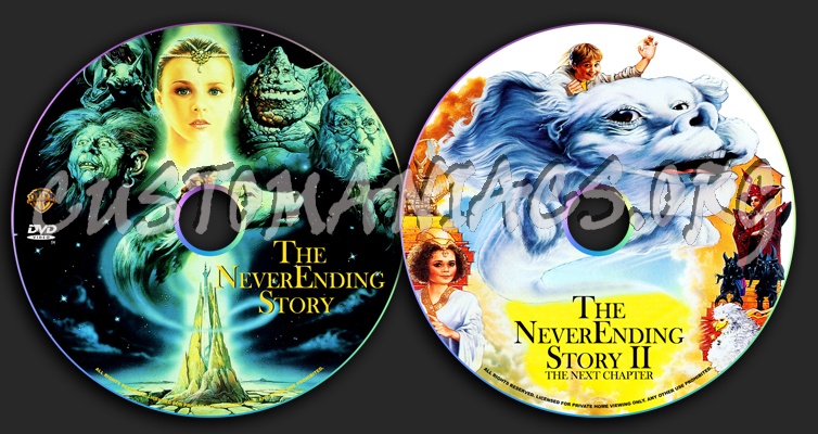 The Neverending Story dvd label