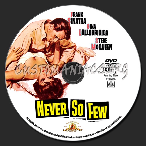 Never So Few dvd label