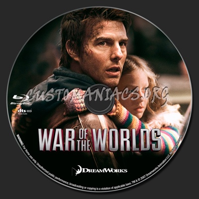 War of the Worlds blu-ray label