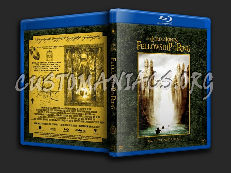 The Lord of the Rings: The Fellowship of the Ring Special Extended Edition blu-ray cover