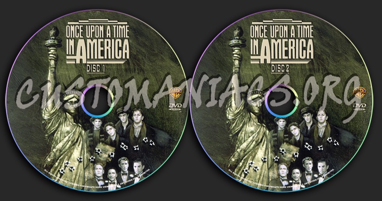 Once Upon a Time in America dvd label