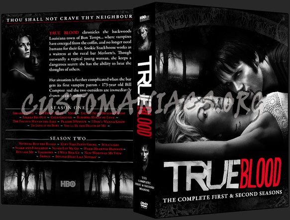 True Blood - Season 1 + Season 2 dvd cover