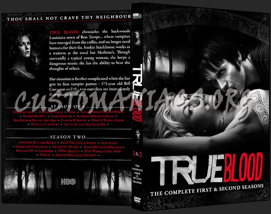 True Blood - Season 1 + Season 2 dvd cover
