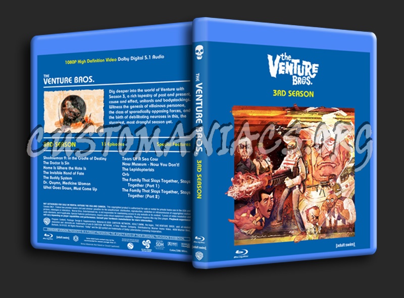 Venture Bros. Season 3 blu-ray cover