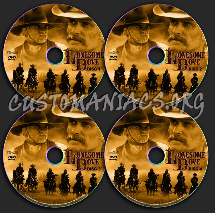 Lonesome Dove dvd label