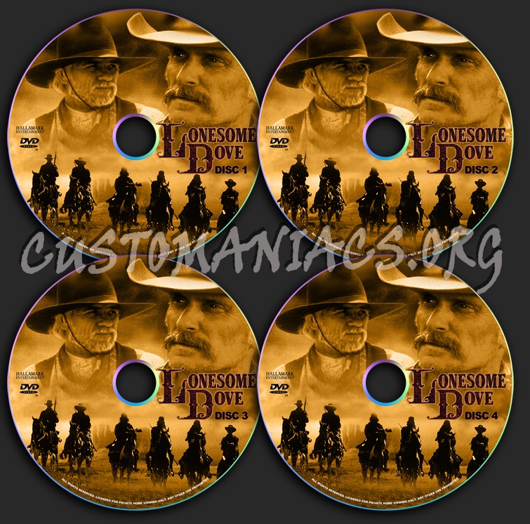 Lonesome Dove dvd label