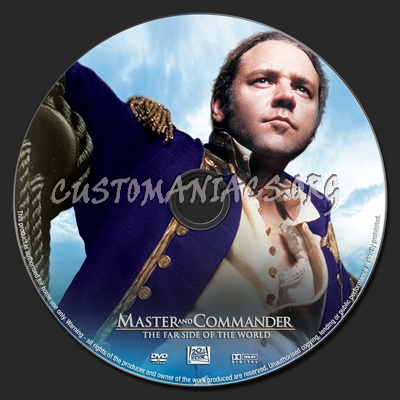 Master & Commander dvd label