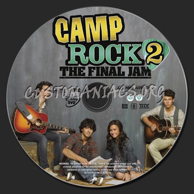 Camp Rock 2: The Final Jam dvd label