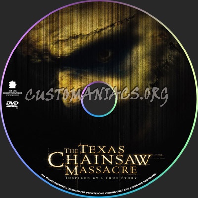 The Texas Chainsaw Massacre dvd label