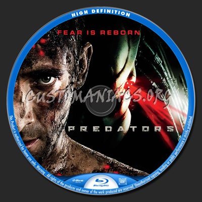 Predators blu-ray label