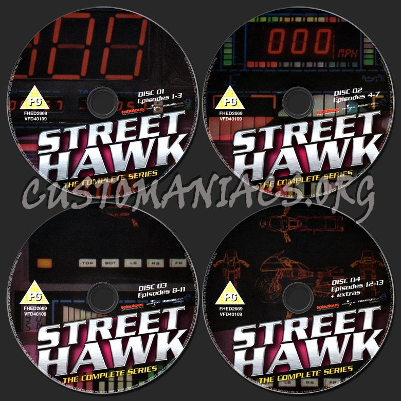Street Hawk The Complete Series dvd label