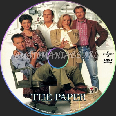 The Paper dvd label