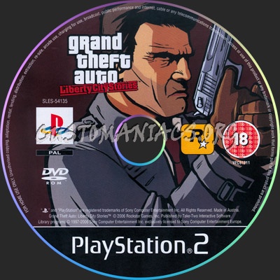 Grand Theft Auto Liberty City Stories dvd label