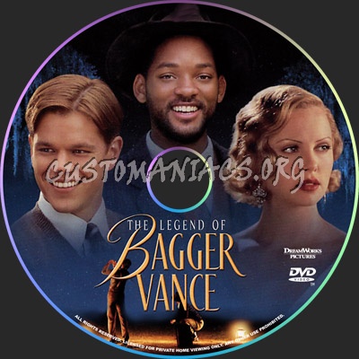 The Legend of Bagger Vance dvd label