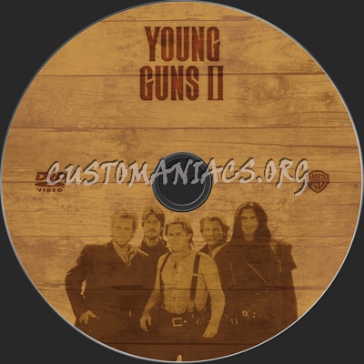 Young Guns 2 dvd label