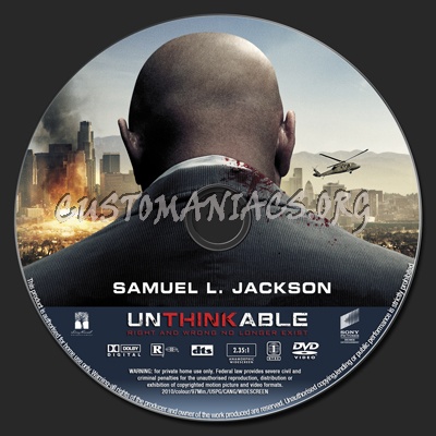 Unthinkable dvd label