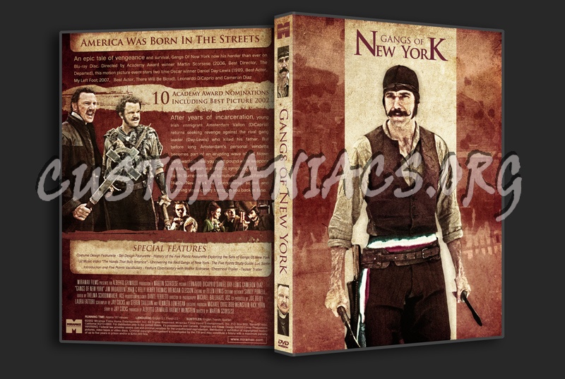 Gangs of New York dvd cover