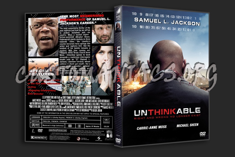 Unthinkable dvd cover