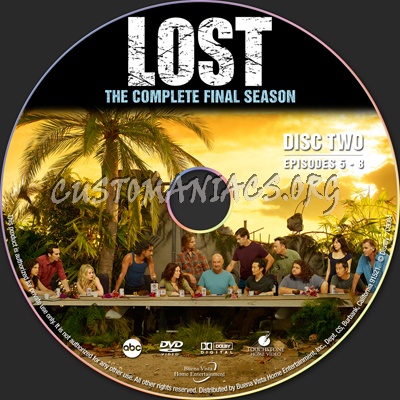 Lost Season 6 - Last Supper Edition dvd label