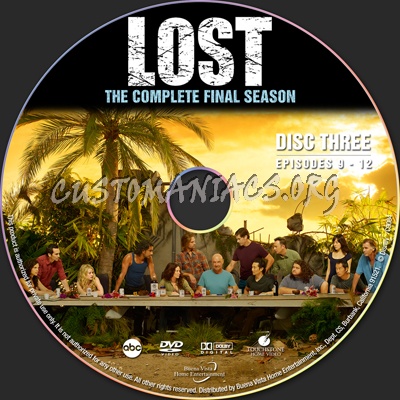 Lost Season 6 - Last Supper Edition dvd label