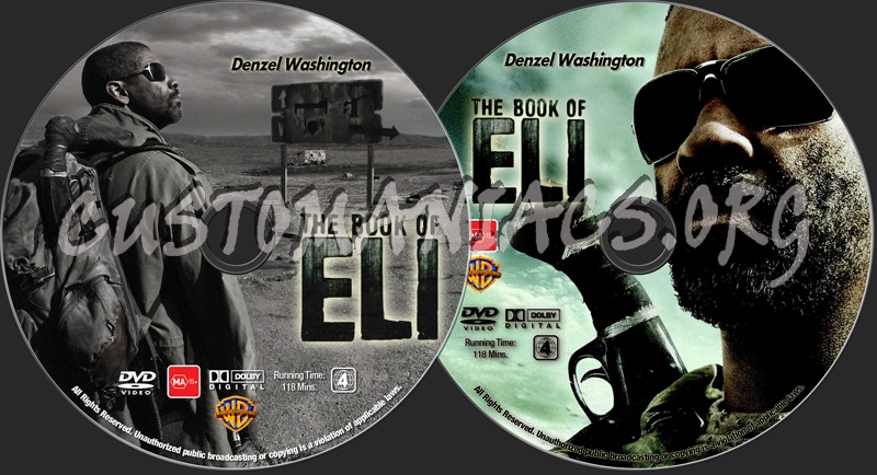 The Book Of Eli dvd label