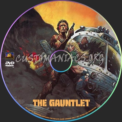 The Gauntlet dvd label