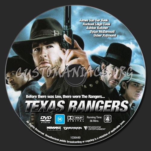 Texas Rangers dvd label