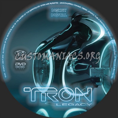 Tron Legacy dvd label