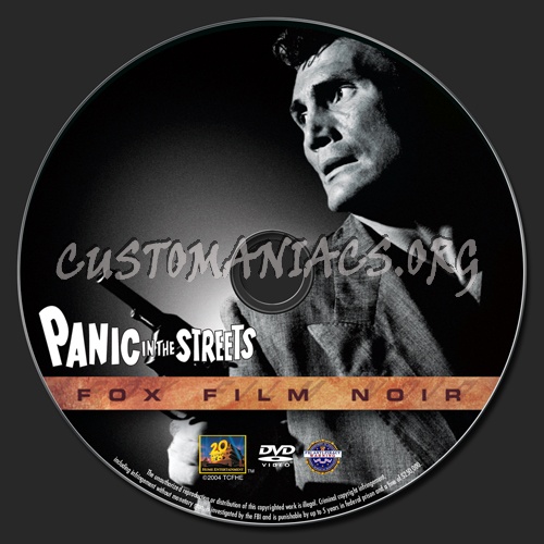 Panic in the Streets dvd label