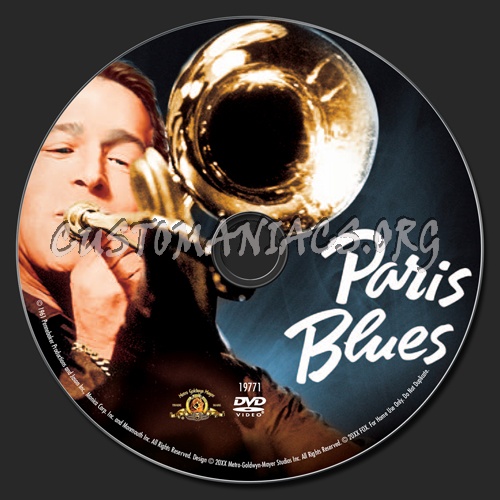 Paris Blues dvd label