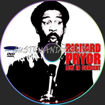 Richard Pryor Live in Concert dvd label