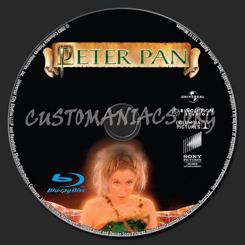 Peter Pan blu-ray label