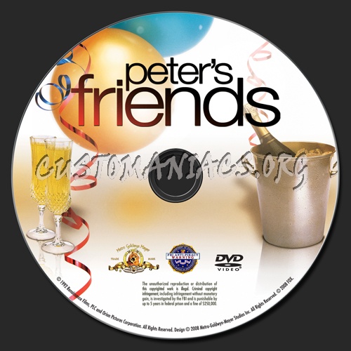 Peter's Friends dvd label