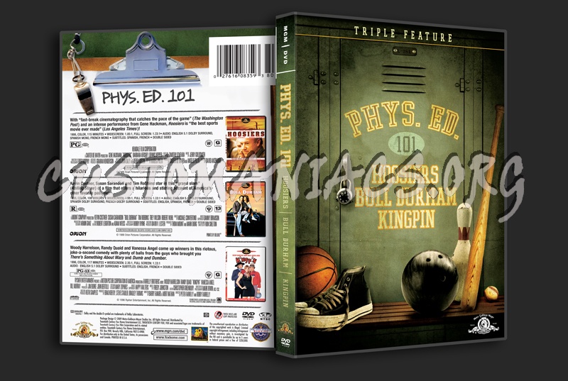 Phys Ed 101: Hoosiers / Bull Durham / Kingpin dvd cover