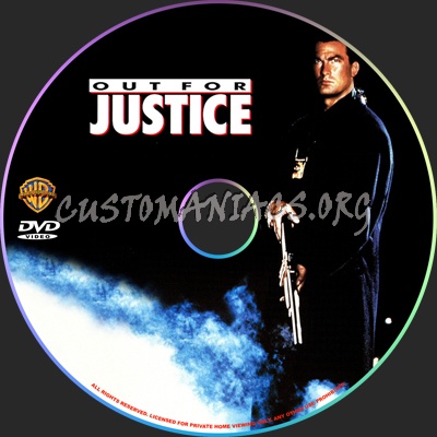 Out For Justice dvd label