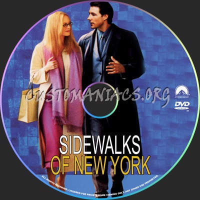 Sidewalks of New York dvd label
