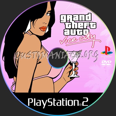 Grand Theft Auto Vice City dvd label