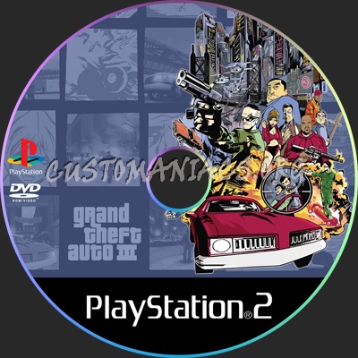 Grand Theft Auto 3 dvd label