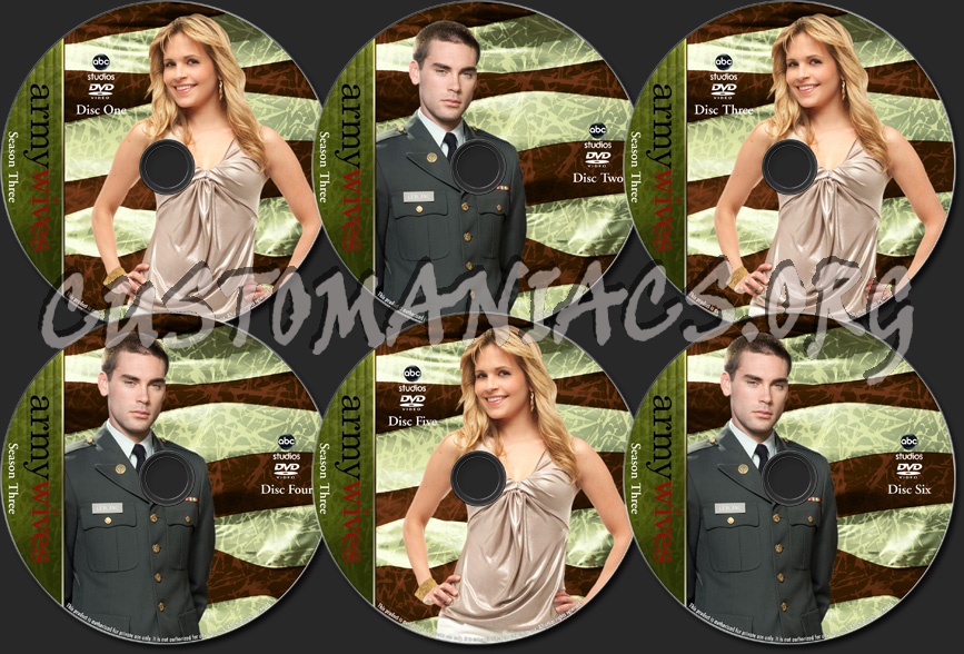 Army Wives - Season Three - TV Collection dvd label