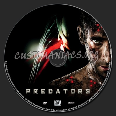 Predators dvd label