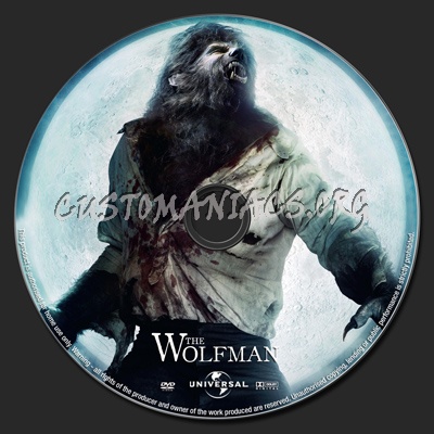 The Wolfman dvd label