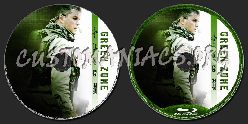 Green Zone blu-ray label