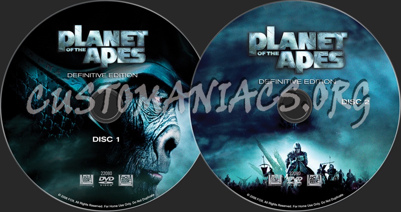 Planet of the Apes dvd label