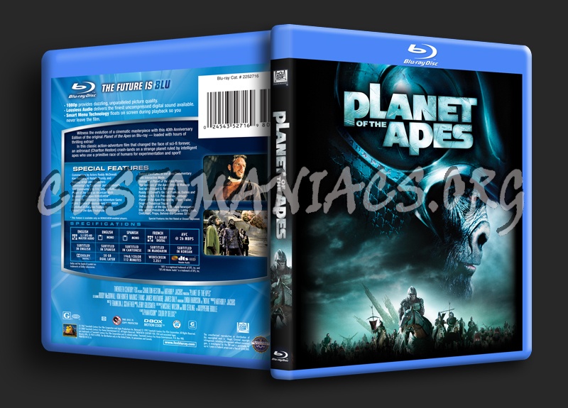 Planet of the Apes blu-ray cover